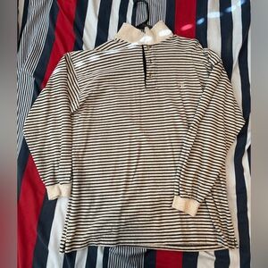 Duck Head Black and Cream Striped Apparel